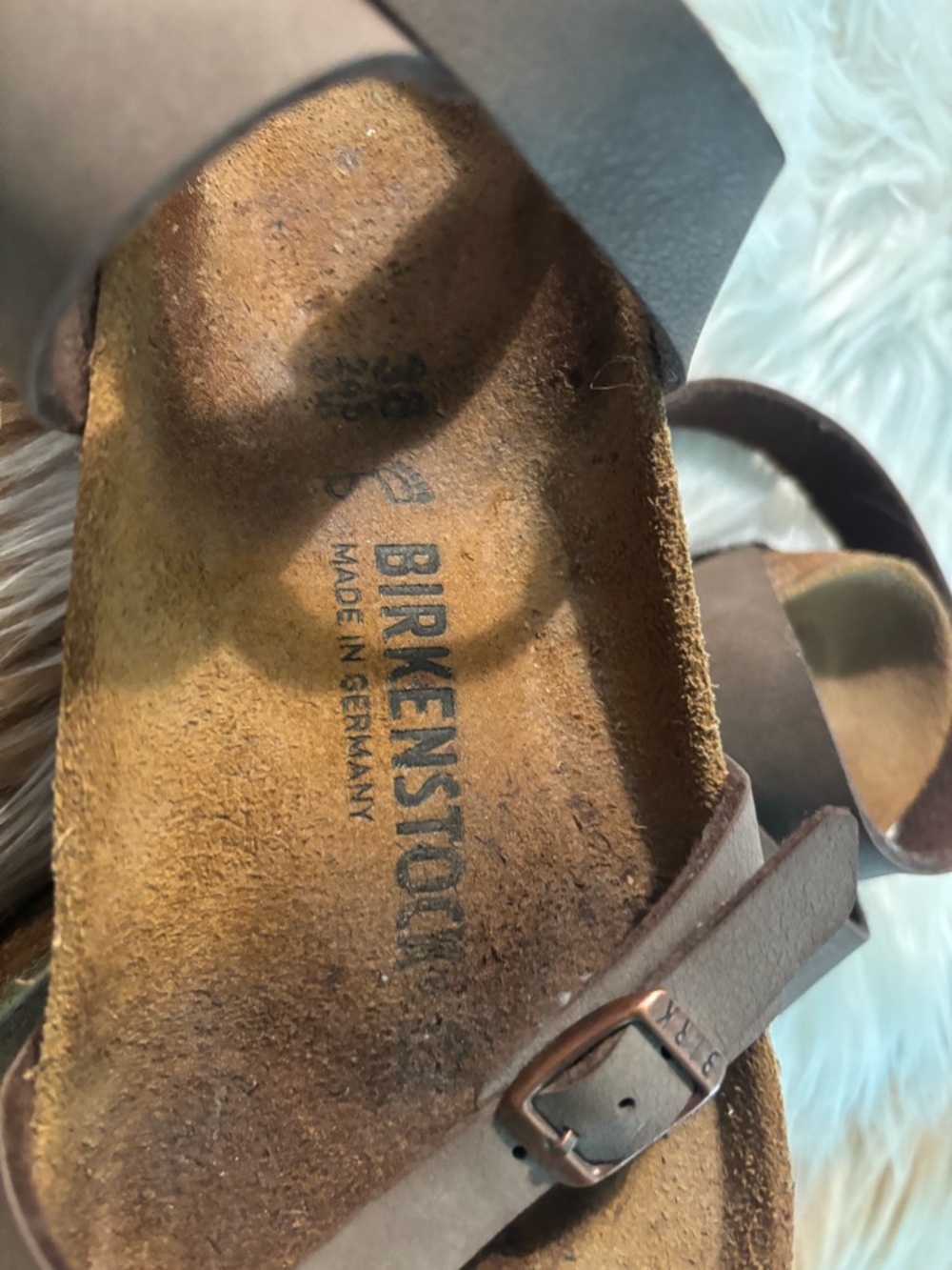 Birkenstock Women's Brown Strappy Leather Sandals with Buckles - Picture 6 of 6